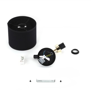 Lampe à poser Richi 2 lumières – doré & noir – en métal – style moderne