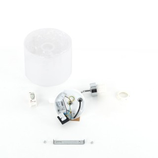 Lampe à poser Richi 2 lumières – blanc – en métal – style moderne