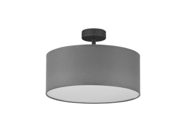 Suspension Rondo 4 lumières – noir – en métal – style moderne
