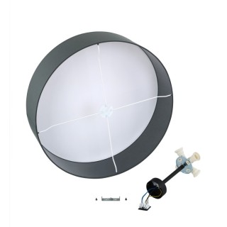 Plafonnier Rondo 4 lumières – blanc – en métal – style scandinave