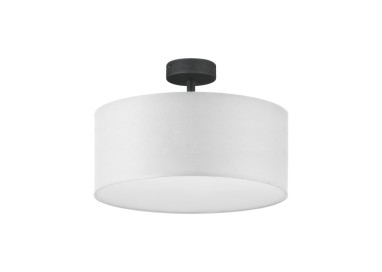 Suspension Rondo 4 lumières – noir – en métal – style moderne