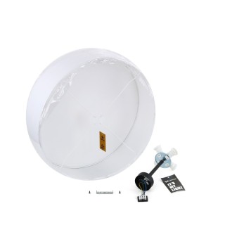 Plafonnier Rondo 4 lumières – blanc – en métal – style moderne