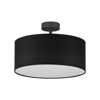 Suspension Rondo 4 lumières – noir – en métal – style moderne