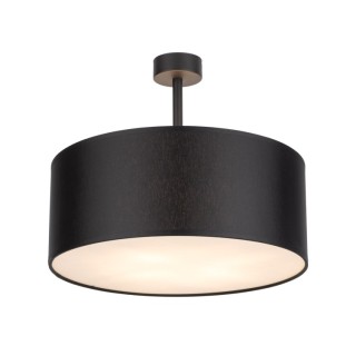 Suspension Rondo 4 lumières – noir – en métal – style moderne