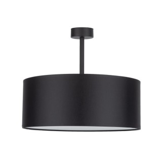 Suspension Rondo 4 lumières – noir – en métal – style moderne