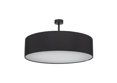 Plafonnier Rondo 4 lumières – blanc – en métal – style loft