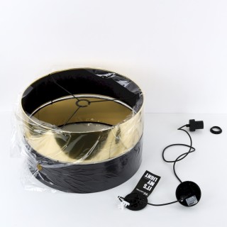 Suspension Hilton 1 lumière – noir – en plastique – style moderne et chic