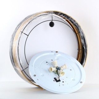 Plafonnier Hilton 4 lumières – blanc – en métal – style moderne