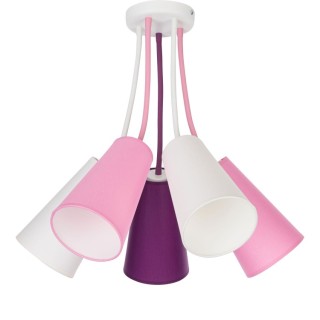 Plafonnier Wire 5 lumières – mélanger – en métal – style moderne