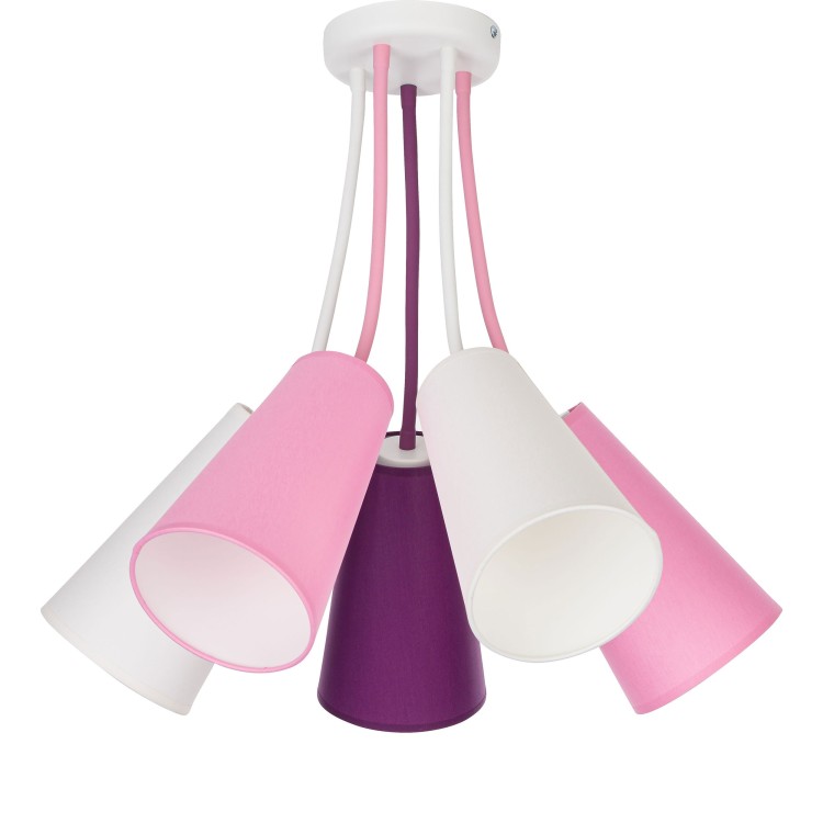 Plafonnier Wire 5 lumières – mélanger – en métal – style moderne