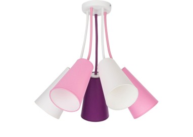 Plafonnier Wire 5 lumières – mélanger – en métal – style moderne