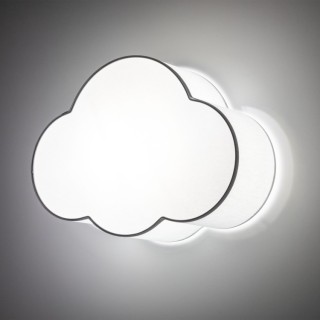 Plafonnier Cloud 2 lumières – blanc – en métal – style moderne