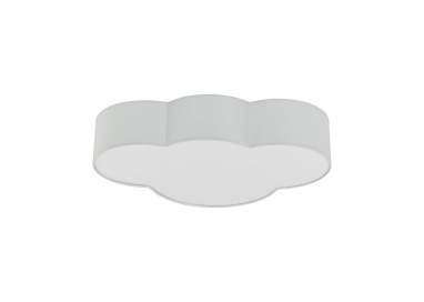 Plafonnier Cloud 4 lumières – blanc – en métal – style moderne