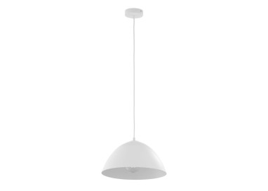 Suspension Faro 1 lumière – blanc – en métal – style moderne