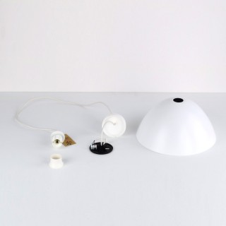 Suspension Faro 1 lumière – blanc – en métal – style moderne