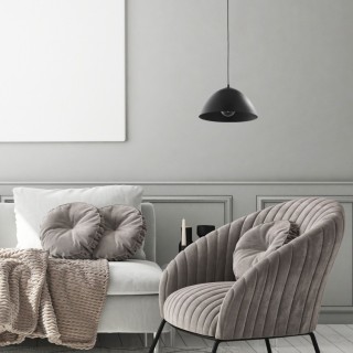 Suspension Faro 1 lumière – noir – en métal – style moderne