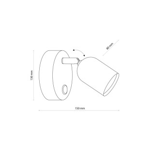 Lampe à poser Top 1 lumière – blanc – en métal – style moderne