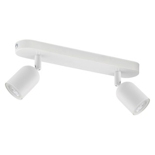Plafonnier Top 2 lumières – blanc – en métal – style moderne