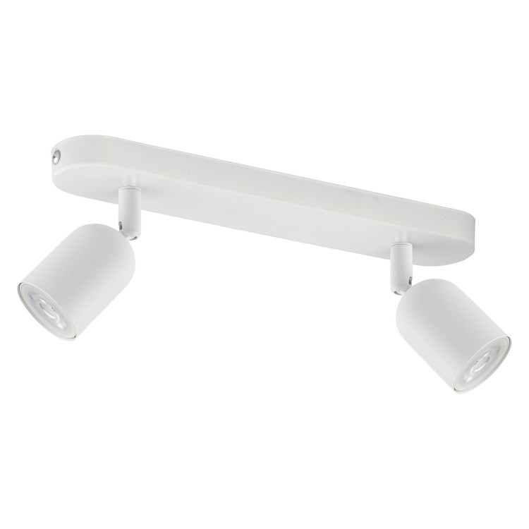 Plafonnier Top 2 lumières – blanc – en métal – style moderne