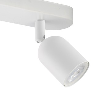 Plafonnier Top 2 lumières – blanc – en métal – style moderne