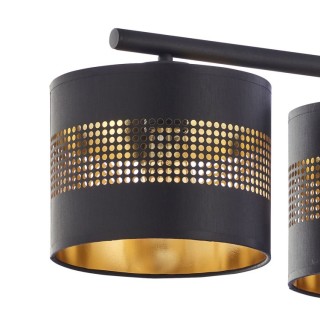 Suspension Tago 4 lumières – noir – en métal – style moderne et chic