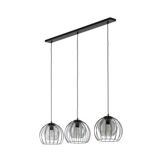 Suspension Universo 3 lumières – noir – en métal – style moderne et chic