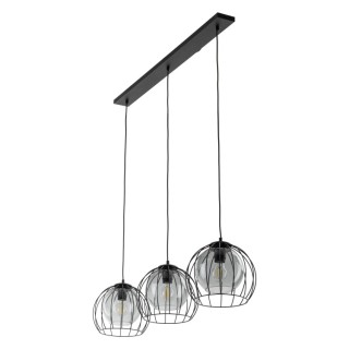 Suspension Universo 3 lumières – noir – en métal – style moderne et chic