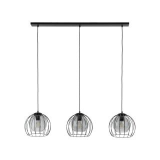 Suspension Universo 3 lumières – noir – en métal – style moderne et chic