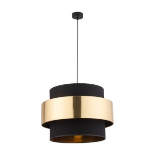 Suspension Calisto 1 lumière – noir – en plastique – style moderne et chic