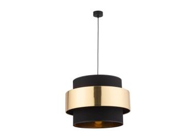 Suspension Calisto 1 lumière – noir – en plastique – style moderne et chic