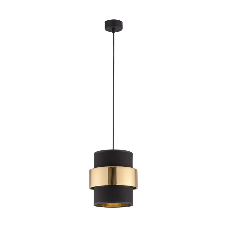Suspension Calisto 1 lumière – noir – en plastique – style moderne et chic