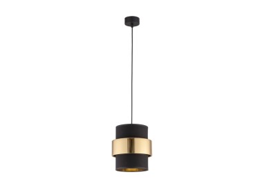 Suspension Calisto 1 lumière – noir – en plastique – style moderne et chic
