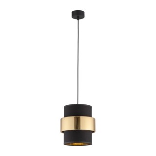 Suspension Calisto 1 lumière – noir – en plastique – style moderne et chic