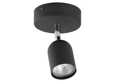 Plafonnier Top 1 lumière – noir – en métal – style moderne