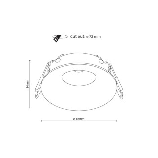 ŒIL ALUMINIUM ŒIL BLANC IP 44