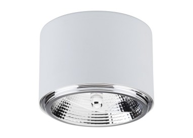 MORIS PLAFONNIER BLANC 1 PLAT