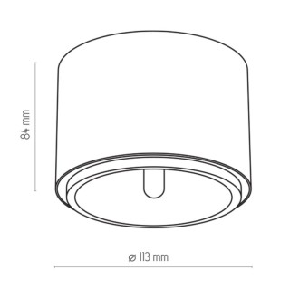 Luminaire Moris 1 lumière – noir – en métal – style moderne