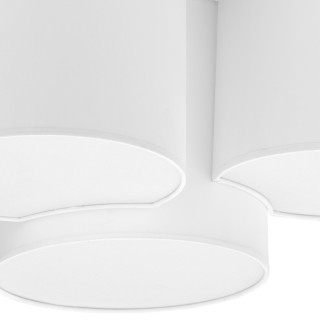 Plafonnier Mona 3 lumières – blanc – en métal – style scandinave