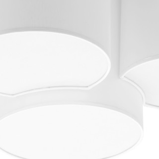 Plafonnier Mona 4 lumières – blanc – en métal – style scandinave