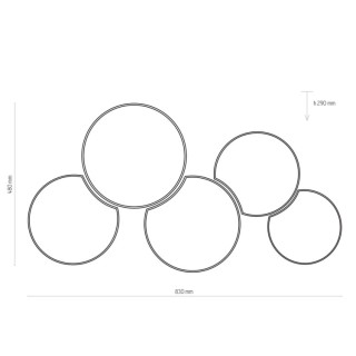 LAMPADAIRE MONA KIDS 5 PLATS