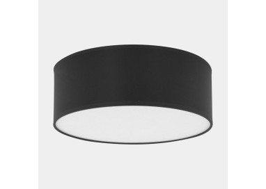 Suspension Rondo 4 lumières – noir – en métal – style moderne