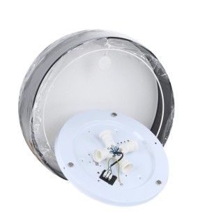 Suspension Rondo 4 lumières – noir – en métal – style moderne