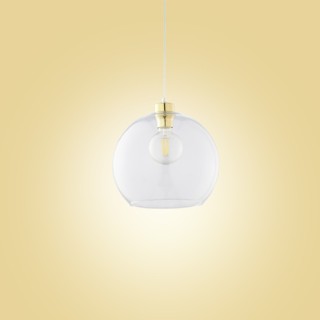 Suspension Cubus 1 lumière – doré – en métal – style moderne