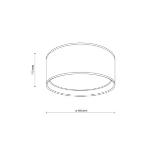 Plafonnier Bilbao 4 lumières – blanc – en métal – style moderne