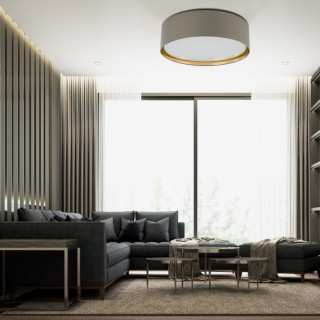 Plafonnier Bilbao 4 lumières – blanc – en métal – style moderne