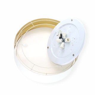 Plafonnier Bilbao 4 lumières – blanc – en métal – style moderne