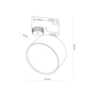 Tracer AVIA noir et ampoule LED GX53