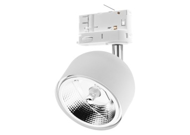 Spot sur rail Tracer 1 lumière – blanc – en métal – style moderne