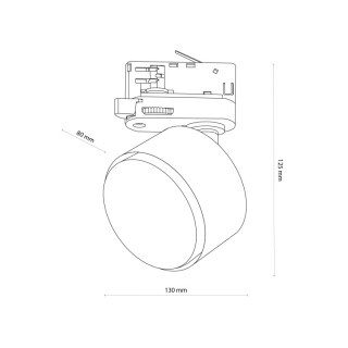TRACEUR À TROIS CIRCUITS BLANC GX53