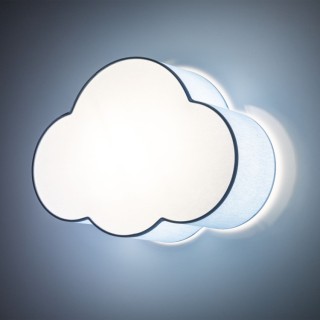 Plafonnier Cloud 2 lumières – blanc – en métal – style moderne